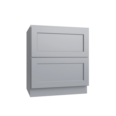 Metro Slate two drawer base cabinet, 30" W x 34.5" H x 24" D, ViaWood Cabinets item DB30-2