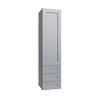 Metro Slate wall tower with three drawers, 15" W x 48" H x 15" D, ViaWood Cabinets item DWR1548