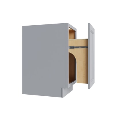 Metro Slate full height trash can base cabinet, 18" W x 34.5" H x 24" D, ViaWood Cabinets item TRB18FH