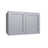 Metro Slate deep wall refrigerator cabinet, 33" W x 24" H x 24" D, ViaWood Cabinets item W332424