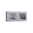 Metro Slate wall cabinet with glass, 24" W x 15" H x 12" D, ViaWood Cabinets item WS2415-2