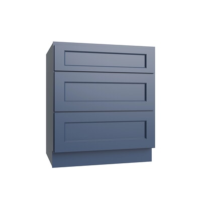 Metro Cove three drawer base cabinet, 33" W x 34.5" H x 24" D, ViaWood Cabinets item DB33-3