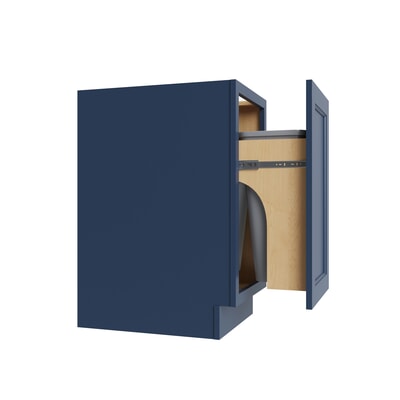 Metro Cove trash can base cabinet with two 35-quart cans, 18" W x 34.5" H x 24" D, ViaWood Cabinets item TRB-2