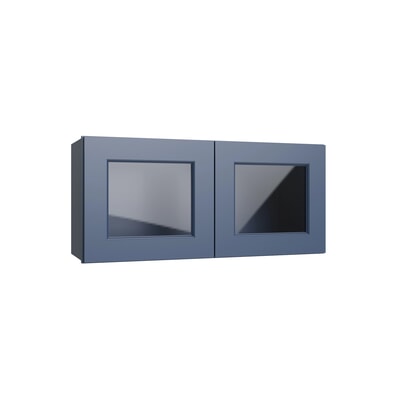 Metro Cove wall cabinet with glass, 24" W x 15" H x 12" D, ViaWood Cabinets item WS2415-2