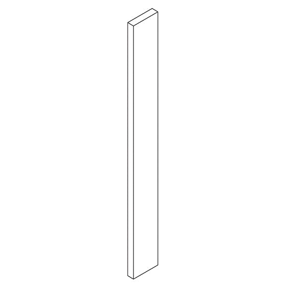 Unfinished Euro White Oak Filler Board - 6 W x 36 H x .75 D (Item UWO-ACC-FILLERBOARD-6WX36HX75D), 6" W x 36" H x 0.75" D, ViaWood Cabinets