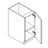 Unfinished Euro White Oak Single Door Base Cabinet - 12 W x 34.5 H x 24 D Right (Item UWO-BASE-SINGLEDOORBASECABINET-12WX345HX24DRIGHT), 12" W x 34.5" H x 24" D, ViaWood Cabinets