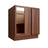 Studio Walnut blind base cabinet, 30" W x 34.5" H x 24" D, ViaWood Cabinets item BB36