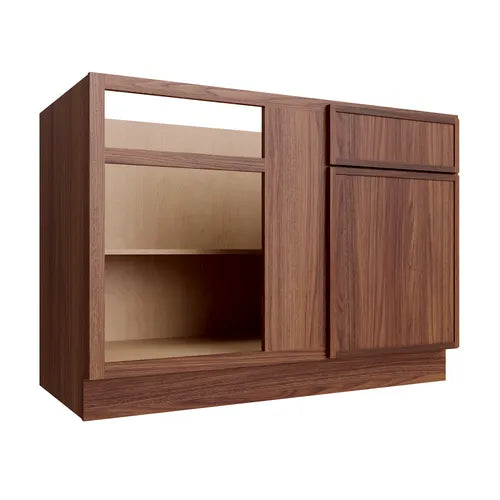 Studio Walnut blind base cabinet, 36" W x 34.5" H x 24" D, ViaWood Cabinets item BB42