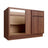 Studio Walnut blind base cabinet, 36" W x 34.5" H x 24" D, ViaWood Cabinets item BB42
