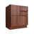 Studio Walnut cooking center base cabinet, 30" W x 34.5" H x 24" D, ViaWood Cabinets item CC30