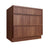 Studio Walnut three drawer base cabinet, 27" W x 34.5" H x 24" D, ViaWood Cabinets item DB27-3