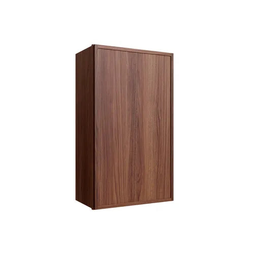Studio Walnut single door wall cabinet, 12" W x 36" H x 12" D, ViaWood Cabinets item W1236