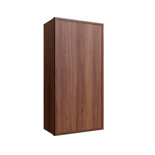 Studio Walnut single door wall cabinet, 15" W x 42" H x 12" D, ViaWood Cabinets item W1542