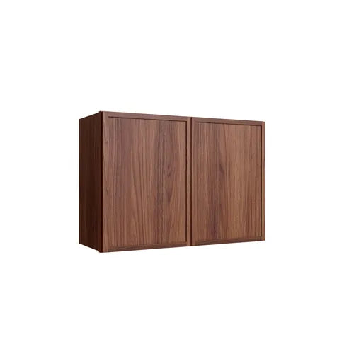 Studio Walnut double door wall cabinet, 27" W x 15" H x 12" D, ViaWood Cabinets item W2715-2