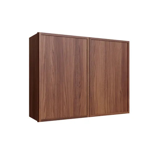 Studio Walnut double door wall cabinet, 27" W x 30" H x 12" D, ViaWood Cabinets item W2730