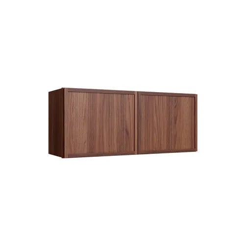 Studio Walnut double door wall cabinet, 36" W x 15" H x 12" D, ViaWood Cabinets item W3615