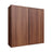 Studio Walnut double door wall cabinet, 42" W x 42" H x 12" D, ViaWood Cabinets item W4242