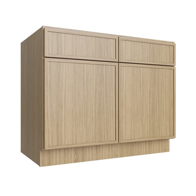 Studio Oak double door base cabinet with center stile, 42" W x 34.5" H x 24" D, ViaWood Cabinets item B42