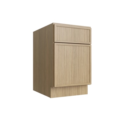 Studio Oak desk drawer base cabinet, 18" W x 29.5" H x 24" D, ViaWood Cabinets item DDB18