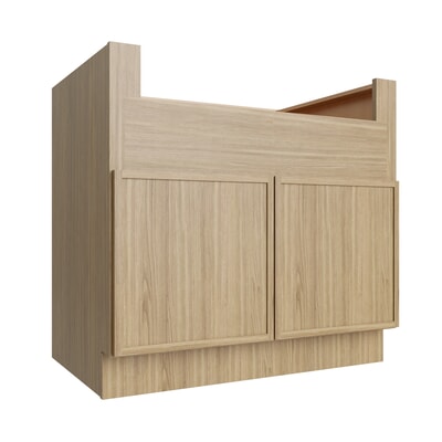 Studio Oak farm sink base cabinet, 36" W x 34.5" H x 24" D, ViaWood Cabinets item FSB36