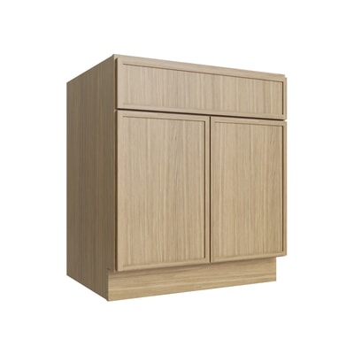 Studio Oak sink base cabinet, 30" W x 34.5" H x 24" D, ViaWood Cabinets item SB30