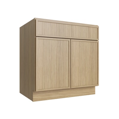 Studio Oak sink base cabinet, 33" W x 34.5" H x 24" D, ViaWood Cabinets item SB33