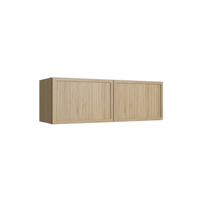 Studio Oak double door wall cabinet, 33" W x 12" H x 12" D, ViaWood Cabinets item W3312