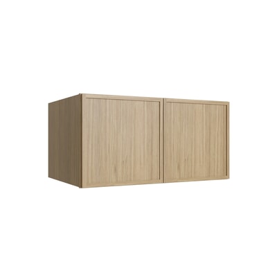 Studio Oak deep wall refrigerator cabinet, 33" W x 18" H x 24" D, ViaWood Cabinets item W331824