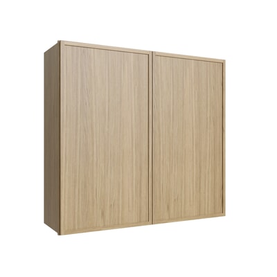 Studio Oak double door wall cabinet, 36" W x 36" H x 12" D, ViaWood Cabinets item W3636
