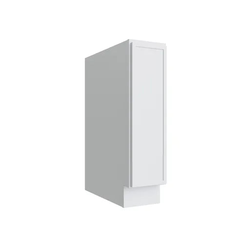 Studio White single door full height base cabinet, 9" W x 34.5" H x 24" D, ViaWood Cabinets item B09