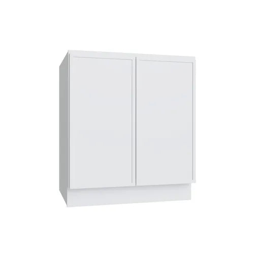 Studio White double door full height base cabinet, 33" W x 34.5" H x 24" D, ViaWood Cabinets item B33-FH