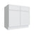 Studio White double door base cabinet with center stile, 39" W x 34.5" H x 24" D, ViaWood Cabinets item B39