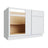 Studio White blind base cabinet, 36" W x 34.5" H x 24" D, ViaWood Cabinets item BB42