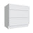 Studio White three drawer base cabinet, 27" W x 34.5" H x 24" D, ViaWood Cabinets item DB27-3