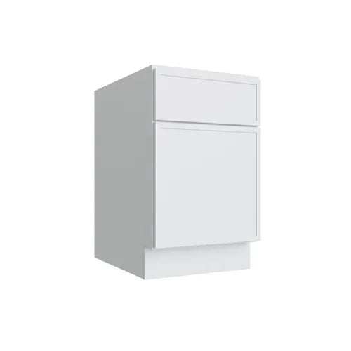Studio White desk drawer base cabinet, 18" W x 29.5" H x 24" D, ViaWood Cabinets item DDB18