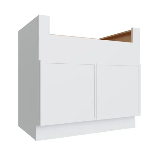 Studio White farm sink base cabinet, 36" W x 34.5" H x 24" D, ViaWood Cabinets item FSB36