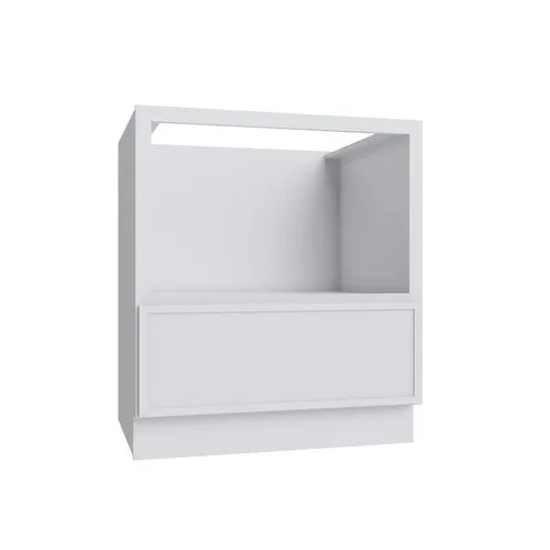 Studio White microwave base cabinet, 24" W x 34.5" H x 24" D, ViaWood Cabinets item MBC24