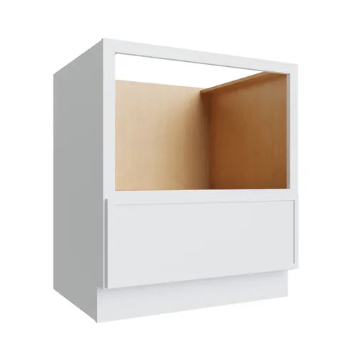 Studio White microwave base cabinet, 30" W x 34.5" H x 24" D, ViaWood Cabinets item MBC30