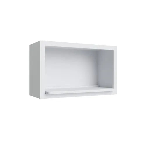 Studio White microwave wall cabinet, 30" W x 18" H x 12" D, ViaWood Cabinets item MWC3018