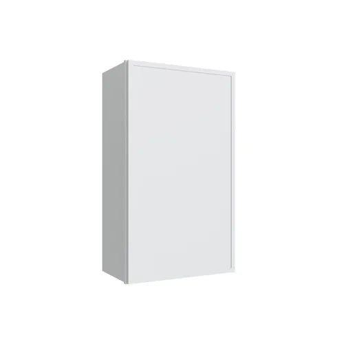 Studio White single door wall cabinet, 15" W x 36" H x 12" D, ViaWood Cabinets item W1536