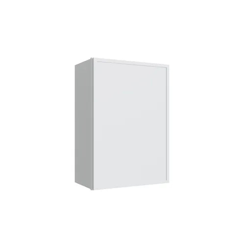 Studio White single door wall cabinet, 21" W x 30" H x 12" D, ViaWood Cabinets item W2130
