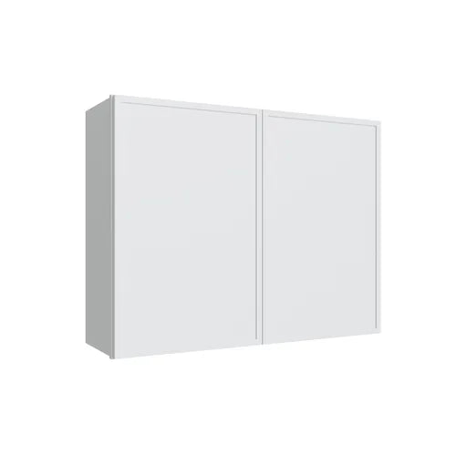 Studio White double door wall cabinet, 24" W x 30" H x 12" D, ViaWood Cabinets item W2430-2