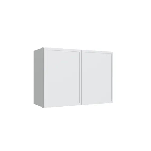 Studio White double door wall cabinet, 30" W x 21" H x 12" D, ViaWood Cabinets item W3021