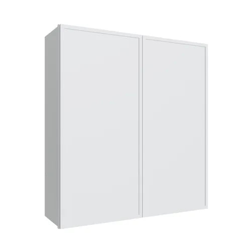 Studio White double door wall cabinet, 36" W x 42" H x 12" D, ViaWood Cabinets item W3642