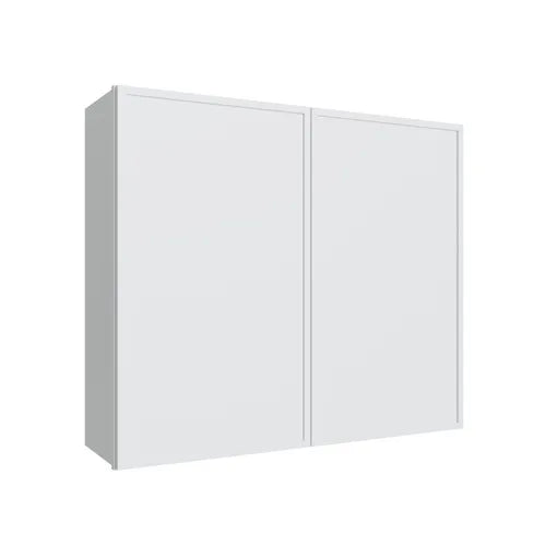 Studio White double door wall cabinet, 42" W x 36" H x 12" D, ViaWood Cabinets item W4236