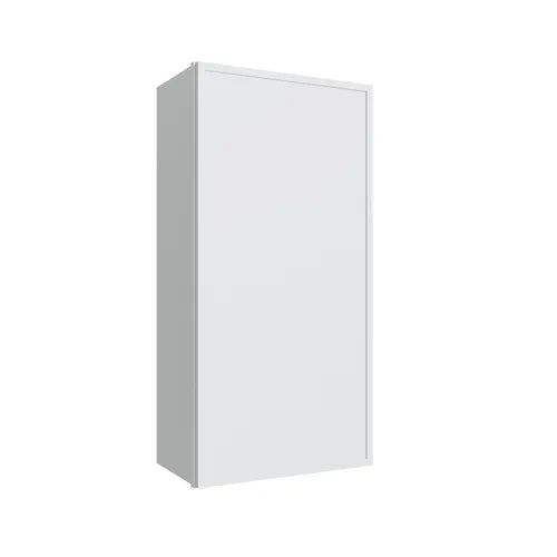 Studio White single door wall cabinet, 9" W x 42" H x 12" D, ViaWood Cabinets item W942