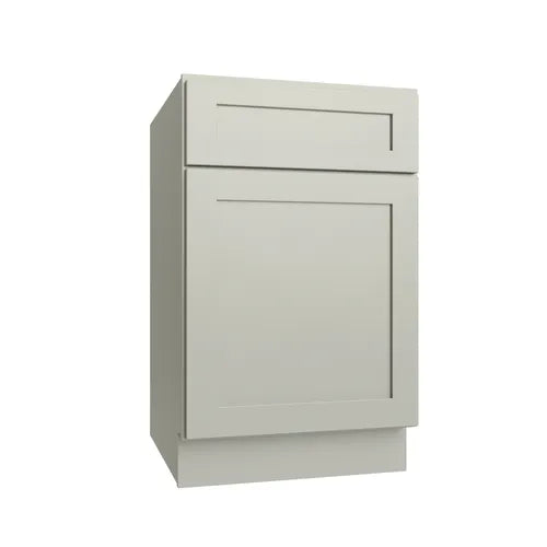 Shaker Sage single door standard base cabinet, 21" W x 34.5" H x 24" D, ViaWood Cabinets item B21