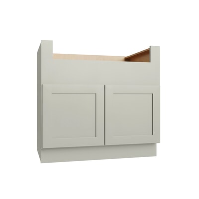 Shaker Sage farm sink base cabinet, 36" W x 34.5" H x 24" D, ViaWood Cabinets item FSB36