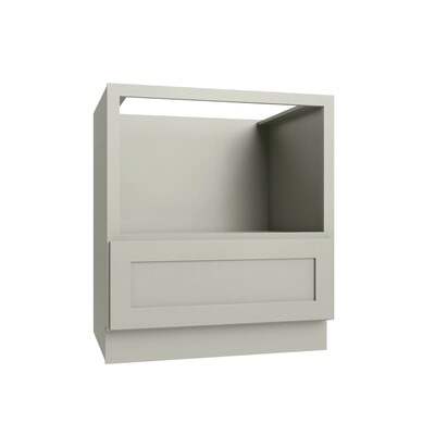 Shaker Sage microwave base cabinet, 24" W x 34.5" H x 24" D, ViaWood Cabinets item MBC24