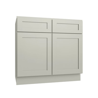 Shaker Sage sink base cabinet, 30" W x 34.5" H x 24" D, ViaWood Cabinets item SB30